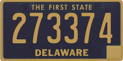 DE license plate 273374