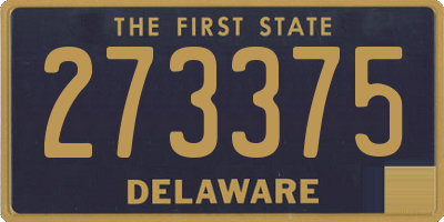 DE license plate 273375
