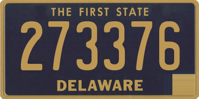 DE license plate 273376