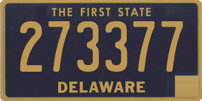 DE license plate 273377