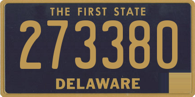 DE license plate 273380