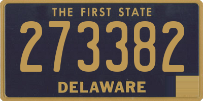 DE license plate 273382