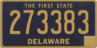 DE license plate 273383