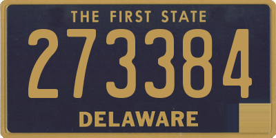 DE license plate 273384