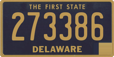 DE license plate 273386