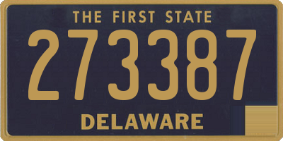 DE license plate 273387
