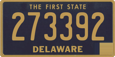 DE license plate 273392