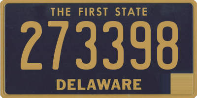 DE license plate 273398