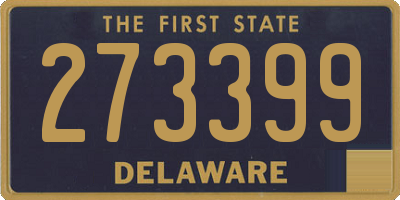 DE license plate 273399