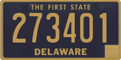 DE license plate 273401