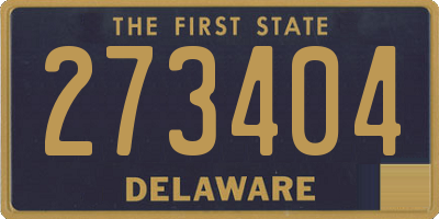 DE license plate 273404