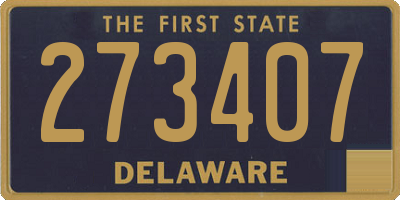 DE license plate 273407