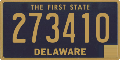 DE license plate 273410