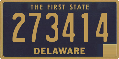 DE license plate 273414