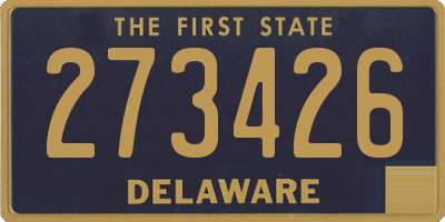 DE license plate 273426