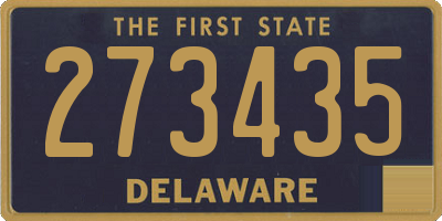 DE license plate 273435