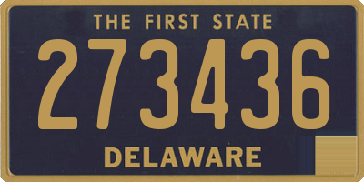 DE license plate 273436