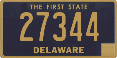 DE license plate 27344