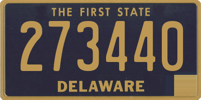 DE license plate 273440