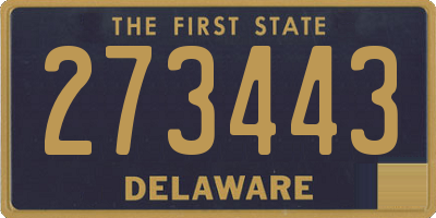 DE license plate 273443