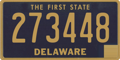 DE license plate 273448