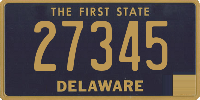 DE license plate 27345