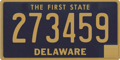 DE license plate 273459