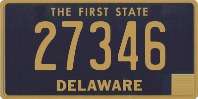 DE license plate 27346