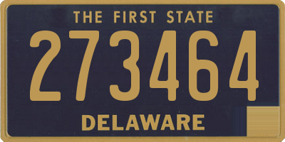 DE license plate 273464