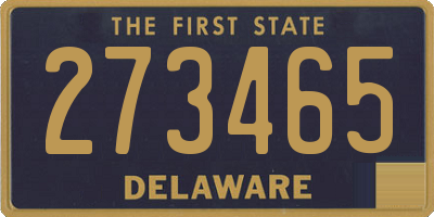 DE license plate 273465