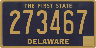 DE license plate 273467