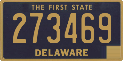 DE license plate 273469