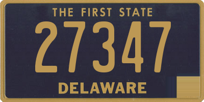 DE license plate 27347