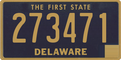 DE license plate 273471
