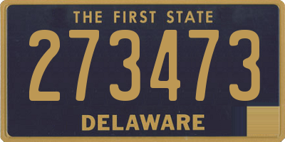 DE license plate 273473