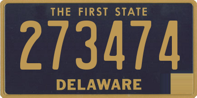 DE license plate 273474