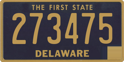 DE license plate 273475