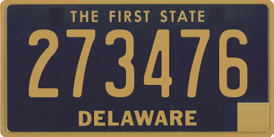 DE license plate 273476