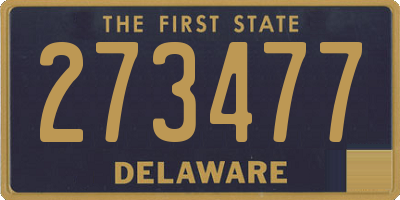 DE license plate 273477