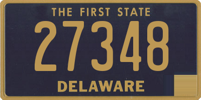 DE license plate 27348