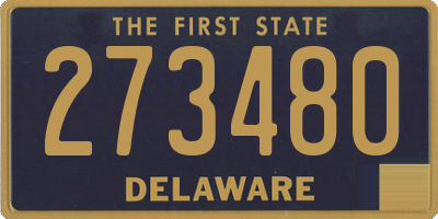 DE license plate 273480
