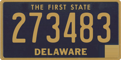 DE license plate 273483