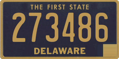 DE license plate 273486