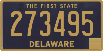 DE license plate 273495