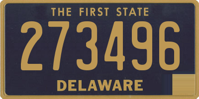 DE license plate 273496