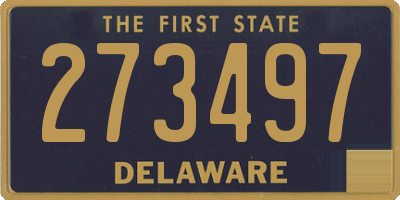 DE license plate 273497