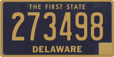 DE license plate 273498