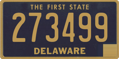 DE license plate 273499