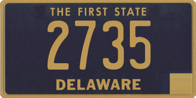 DE license plate 2735