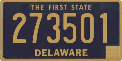 DE license plate 273501